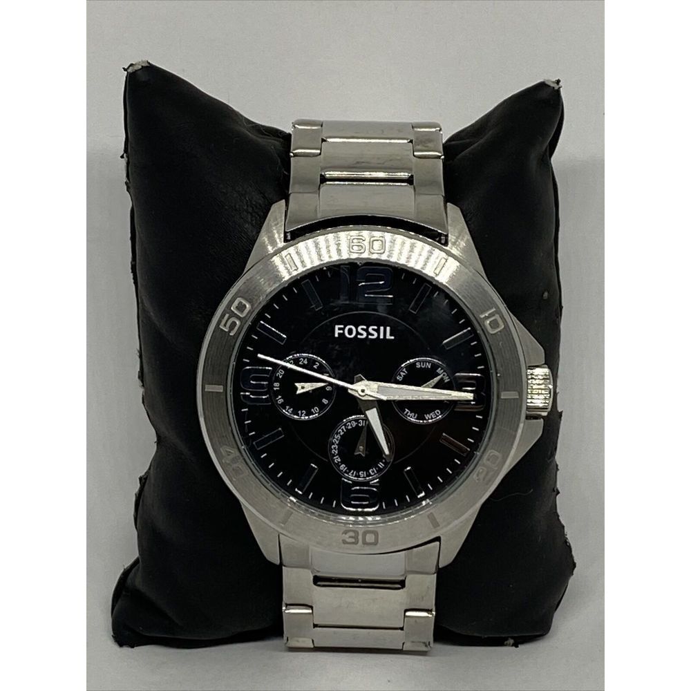 Fossil Modern Century BQ2296 Men Silver Stainless Steel Analog Dial Watch EY640